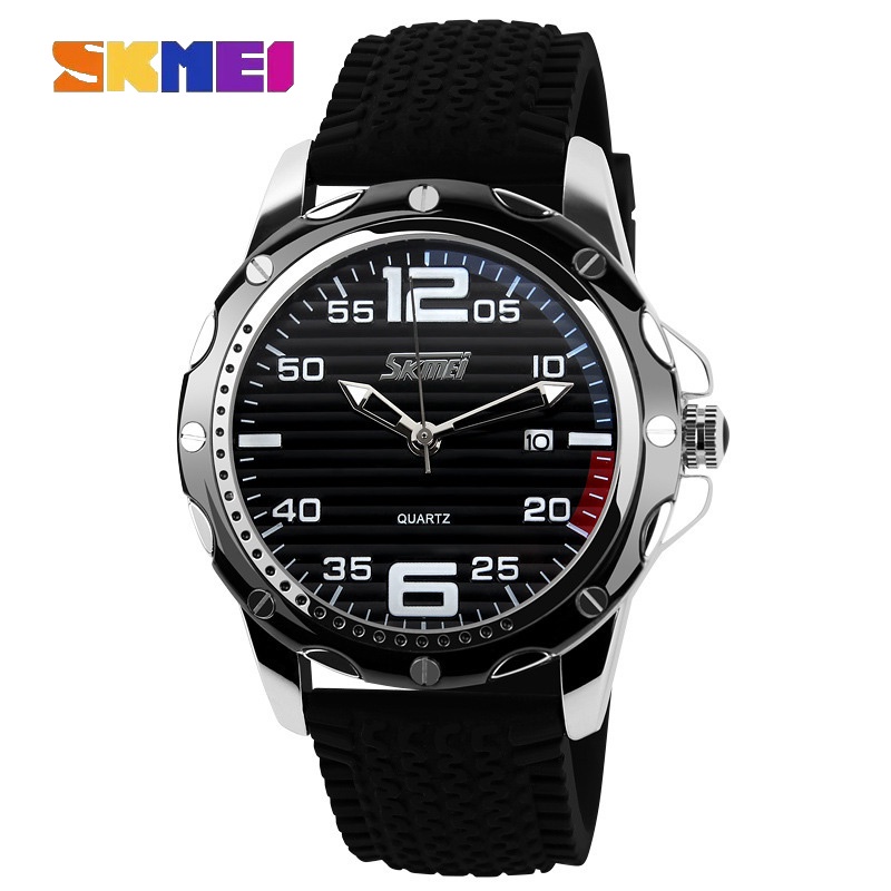 SKMEI สมี 0992 นาฬิกาหรูสําหรับผู้ชายนาฬิกากันน้ําควอตซ์กีฬาวันที่