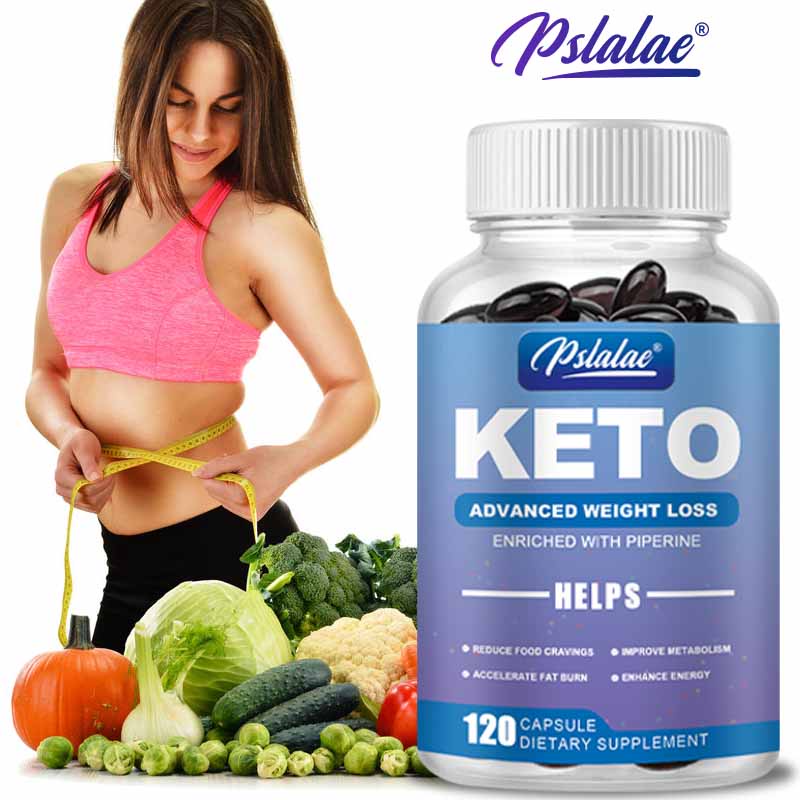 Vegan Natural Weight Loss Keto BHB แคปซูลเผาผลาญไขมัน ราสเบอร์รี่ คีโตนสกัด แคปซูลลดน้ําหนัก