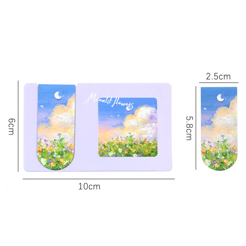3 ชิ้น ที่คั่นหนังสือ แบบแม่เหล็ก ขนาดเล็ก ลายภาพวาดสีน้ํามัน สวยงาม สําหรับนักเรียน จํานวน ราคา ถูกที่สุด ดีลบีเคเค แกลเลอรีภาพที่ 3