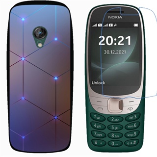 Nokia 6310 2021 เคสซิลิโคน TPU นิ่ม ปิดด้านหลัง พร้อมฟิล์มกันรอยหน้าจอ ป้องกันการระเบิด (ไม่ใช่กระจกนิรภัย)