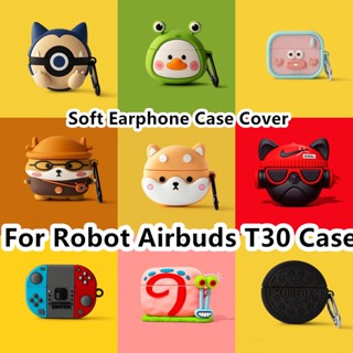 พร้อมส่ง! เคสหูฟัง แบบนิ่ม ลายการ์ตูนเป็ด สําหรับ Robot Airbuds T30 T30