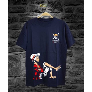 GOOD YFเสื้อยืด พิมพ์ลายวันพีช LUFFY ONEPIECE MOTIF DISTRO สําหรับผู้ชาย