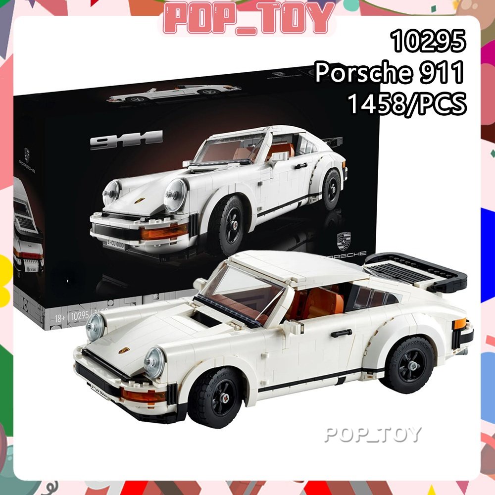 Moc 10295 ชุดของเล่นตัวต่อ Porsche 911 สไตล์วินเทจ 1458 ชิ้น สําหรับเด็ก ผู้ใหญ่ ของขวัญ