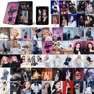 โปสการ์ดโลโม่ Black-Pink BPTG Photocards ROSE JISOO JENNIE LISA สีดํา สีชมพู จํานวน 55 ชิ้น ต่อกล่อง