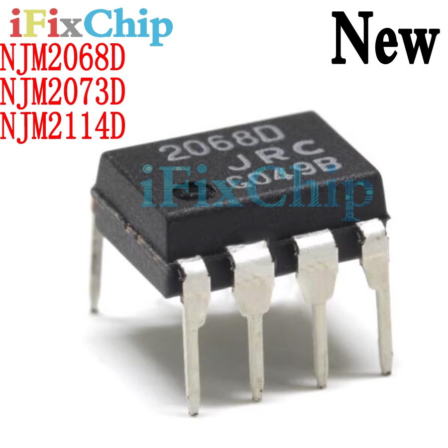 วงจรรวม DIP-8 NJM2073D NJM2073 JRC2073D JRC2068D NJM2114D NJM2114 JRC2114D JRC2068D 2068D 2068 10 ชิ