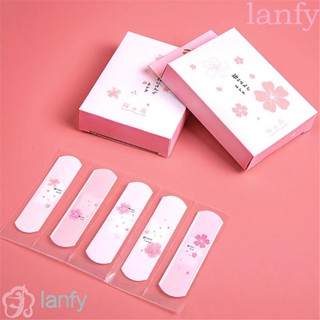 Lanfy ผ้าพันแผลกันน้ําลายการ์ตูนสําหรับเด็ก 20 ชิ้น