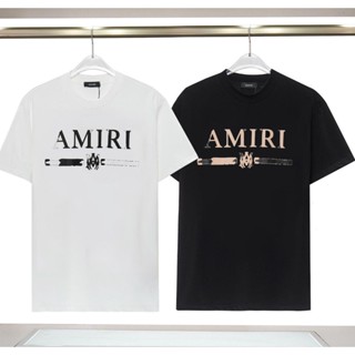 Amr - เสื้อยืดแขนสั้นลําลอง ทรงหลวม แฟชั่นสําหรับผู้ชาย และผู้หญิง