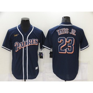 พร้อมส่ง 2022 Mlb San Diego Padres 23 Tatis Jr. เสื้อเบสบอล Jersey ทุกสี แฟชั่น