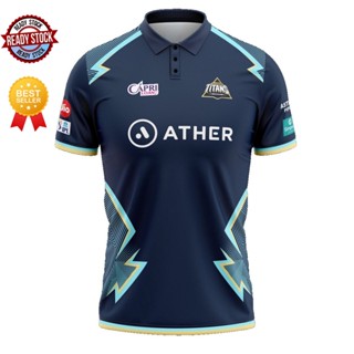 [พร้อมส่ง] เสื้อกีฬาแขนสั้น ลายทีม Gujrat Titans IPL 2022-GT 2022