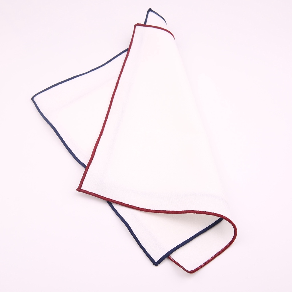 ผ้าเช็ดหน้า ผ้าฝ้าย ทรงสี่เหลี่ยม ขนาด 23x23 ซม. คุณภาพสูง สีขาว สีเทา สําหรับผู้ชาย - รูปที่ 3