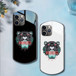 เคสโทรศัพท์มือถือกระจกนิรภัย ลายเสือ Kenzo สําหรับ iPhone 13 14 11 12 Pro Max 11 12 Pro Max XS X XR 7 8plus