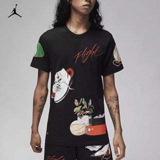 เสื้อยืดแขนสั้น พิมพ์ลายศิลปิน Air Jordan Flight DQ7379-133-010