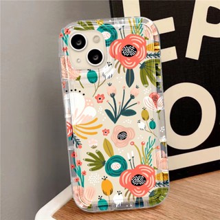 เคสโทรศัพท์มือถือ ซิลิโคนนิ่ม ใส กันกระแทก ลายดอกไม้ สําหรับ Samsung Galaxy A12 A22 A34 A54 A53 A52S 5G A33 A13 A32 A51 A21S S23 Ultra S22 Plus S21 S20 FE