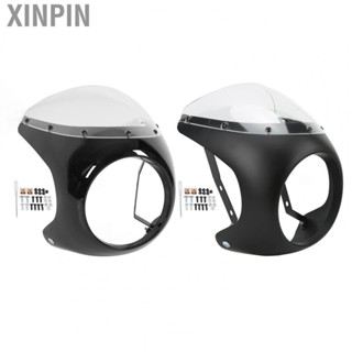 Xinpin Headlight Fairing Cover  Aging Resistant Front Motorcycle Headlight Fairing 178mm 7in Perfect Match Easy Clean  for Round Headlights Motorbike