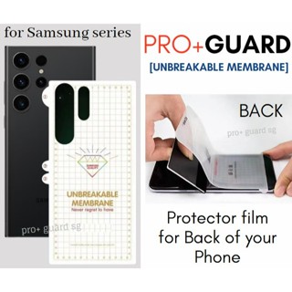 Pro+guard ฟิล์มกระจกนิรภัยกันรอยหน้าจอ ด้านหลัง สําหรับ Samsung S23+ Ultra S22+ S21+ S20+ S10+ Note 20+ 10+ S10+ S9+ 9 8 Plus