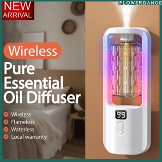 Digital Aroma Diffuser ไร้สายอัตโนมัติ Ultrasonic Essential Oil Dispenser Air Fresh Aromatherapy Lasting Air Purifiers Fragrance Atomization Flower