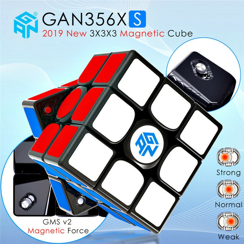 GANCube GAN 356 XS GAN356XS Magnetic 3x3 Magic Cube (ฟรีน้ํามัน Gan Magic 10ml)
