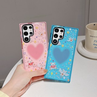 【LOVE】Casetify เคสโทรศัพท์มือถือแบบนิ่ม TPU กันกระแทก ลายแฟชั่น คุณภาพสูง สําหรับ Samsung s23ultra s23 s22+ s22ultra s21 21+ s21ultra s20 s20+ s20ultra