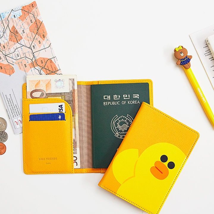 กระเป๋าใส่หนังสือเดินทาง หนัง PU อเนกประสงค์ แบบพกพา สไตล์เกาหลี