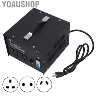 Yoaushop Voltage Converter  Portable Handle AC Voltage Transformer 2 Universal Sockets 110V 220V Output Multifunctional Adjustable  for Electrical Equipment