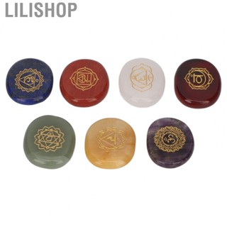 Lilishop Rune Stones Set  Different Color Natural Stones Set  for Gift