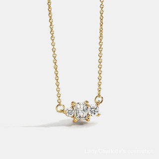 [0523]HFCY-SDY Best Friend Valentines Day Gift Entry Lux Girlfriend N0032 Exquisite Geometric Zircon Necklace Female Ins European and American Gold Clavicle Chain Accessories Neck