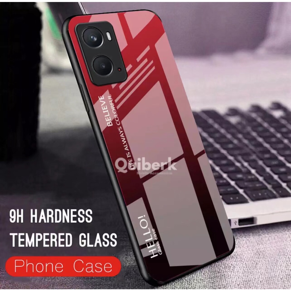 ส่งจากไทย Case OPPO A77S กระจกสองสี กันกระแทก เคสโทรศัพท์มือถือ ออฟโป้  A77s ขอบนิ่ม เคสกระจกไล่สี