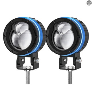 พร้อมส่ง ไฟตัดหมอก LED 90W สีขาว และสีเหลืองอําพัน 4 โหมด แบบเปลี่ยน สําหรับรถจักรยานยนต์ รถจี๊ป รถบรรทุก ATV UTV SUV เรือ (2 P
