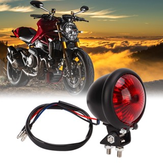 OObike รถจักรยานยนต์ย้อนยุครอบ LED ไฟท้ายไฟเบรกทำงานสากลสำหรับรถมอเตอร์ไซด์ 12V