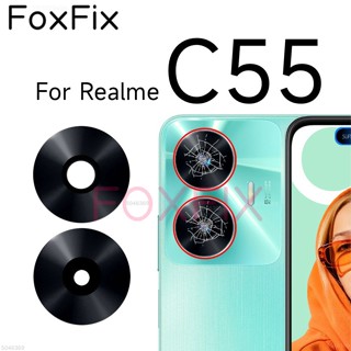 เลนส์กระจกกล้องด้านหลัง แบบเปลี่ยน สําหรับ Realme C55 RMX3710 2 ชิ้น