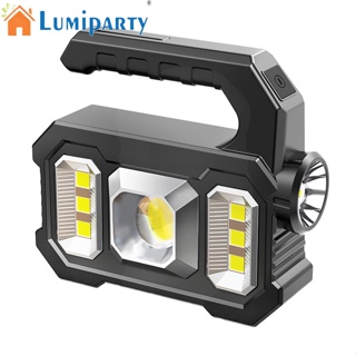 Lumiparty ไฟฉายฉุกเฉิน Led พลังงานแสงอาทิตย์ แบบพกพา 500lm ชาร์จได้ อเนกประสงค์ สําหรับตั้งแคมป์กลางแจ้ง