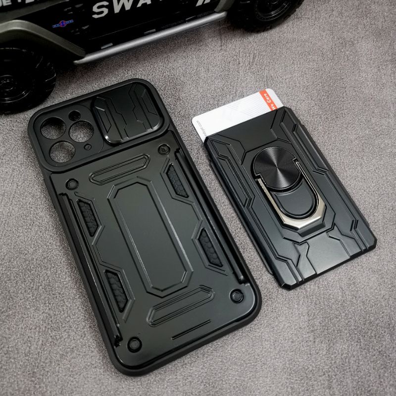 IPhone 11 Pro - CardX Flip Lens Card Ring Armor Case กันกระแทก