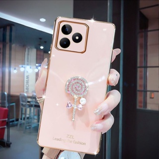 ใหม่ เคสโทรศัพท์มือถือนิ่ม แบบบางพิเศษ ลายอมยิ้มน่ารัก คุณภาพสูง สําหรับ Realme C53 C55 C33 NFC 4G 2023 RealmeC53