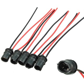 ⚡READYSTOCK⚡T10 Round Sockets Round Socket Base Connector DC 0V ~ 12V For motorcycle