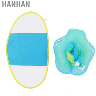 Hanhan Baby Swimming Float  Swimming Ring Compact Portable Double Gasbag Colorfast  for Vacation