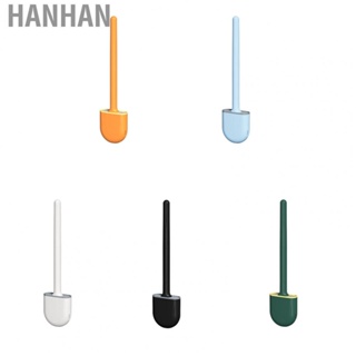 Hanhan Wall Mounted Toilet Brush Mini Bathroom Toilet Cleaning Brush with Detachable Handle