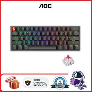 Aoc AGK600 คีย์บอร์ดเมคคานิคอล แบบใช้สาย RGB 61