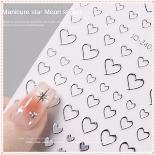 Nail Art Little Star สติกเกอร์เล็บ Pentagram Croxin Moon โลหะเงินโบว์ผีเสื้อหยดน้ำ Star ตกแต่งเล็บ Manciure เครื่องมือสำหรับร้านเล็บ JOYFEEL