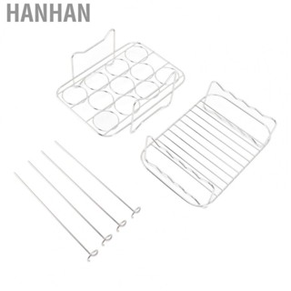 Hanhan Steamer Rack Set Egg Steamer Rack Barbecue Skewer 304 Stainless Steel Safe for NINJA  Home Parts