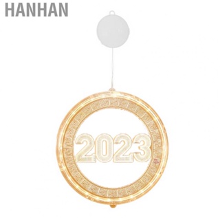 Hanhan New Year Hanging 3D Light  Lucky 2023 Hanging 3D Light Low Voltage Safety High Light Transmittance  for Chinese New Year Decoration for Store Window