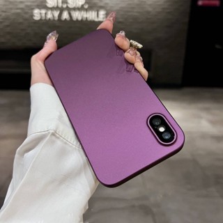 เคสโทรศัพท์มือถือ PC แข็ง ผิวด้าน บางพิเศษ กันกระแทก หรูหรา สําหรับ iPhone 11 12 Pro MAX X XR XS MAX