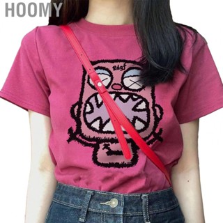 Hoomy Girl T Shirt  Breathable Pretty Print Casual Design T Shirt Loose Fit  for Travel