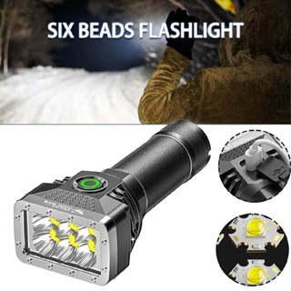 New High Power 100000LM LED Flashlight Super Bright Torch USB Rechargeable Lamp