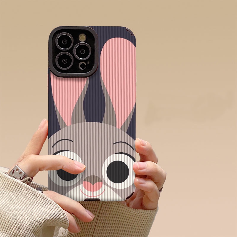 เคส Iphone 11 12 13 14 Pro Max IPX Xr Xs Max 7 8 6s Plus กระต่ายน้อยน่ารัก Anti Drop เคสโทรศัพท์ซิลิโคน