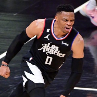 เสื้อกีฬาบาสเก็ตบอล แขนกุด ลายทีม Los Angeles Clippers Jersey No.0 Russell Westbrook 22-23 Season สําหรับผู้ชาย