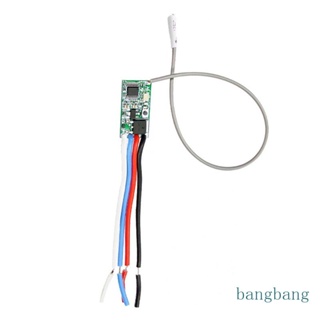 Bang โมดูลสวิตช์รีโมตคอนโทรลไร้สาย DC12V 24V ทางเดียว ขนาดเล็ก สําหรับตู้ไฟ LED