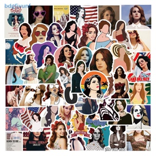 Bdgf สติกเกอร์ ลายกราฟฟิตินักร้อง Lana Del Rey สําหรับติดตกแต่งกีตาร์ กระเป๋าเดินทาง สเก็ตบอร์ด 50 ชิ้น