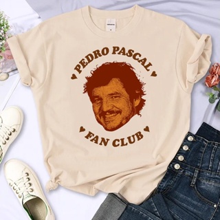 เสื้อยืด พิมพ์ลายการ์ตูน Pedro Pascal Y2K สไตล์ญี่ปุ่น ฮาราจูกุ สําหรับผู้หญิง