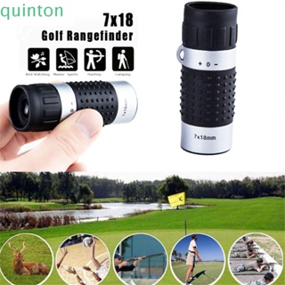 Quinton Rangefinder แบบพกพา 7x18 กล้องส่องทางไกล ท่องเที่ยว กอล์ฟ ฝึกอบรม ขอบเขตพ็อกเก็ต กอล์ฟ ตาเดียว