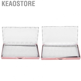 Keaostore Fake Nail Storage Case  Portable Box Flexible Operation Good Sealing Performance for Shop